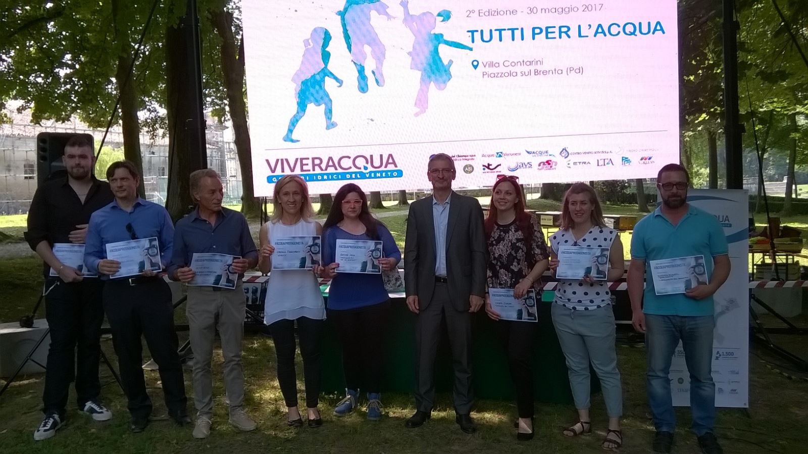 Premiati a Villa Contarini i vincitori di Tutti per l’acqua! e #Acquaprotagonista