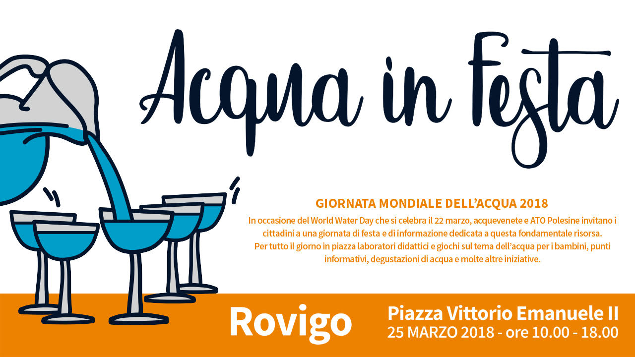 Acqua in Festa – Le attività di acquevete per la Giornata Mondiale dell’Acqua