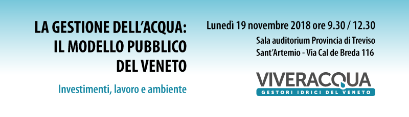 La gestione dell’acqua: il modello pubblico del Veneto.