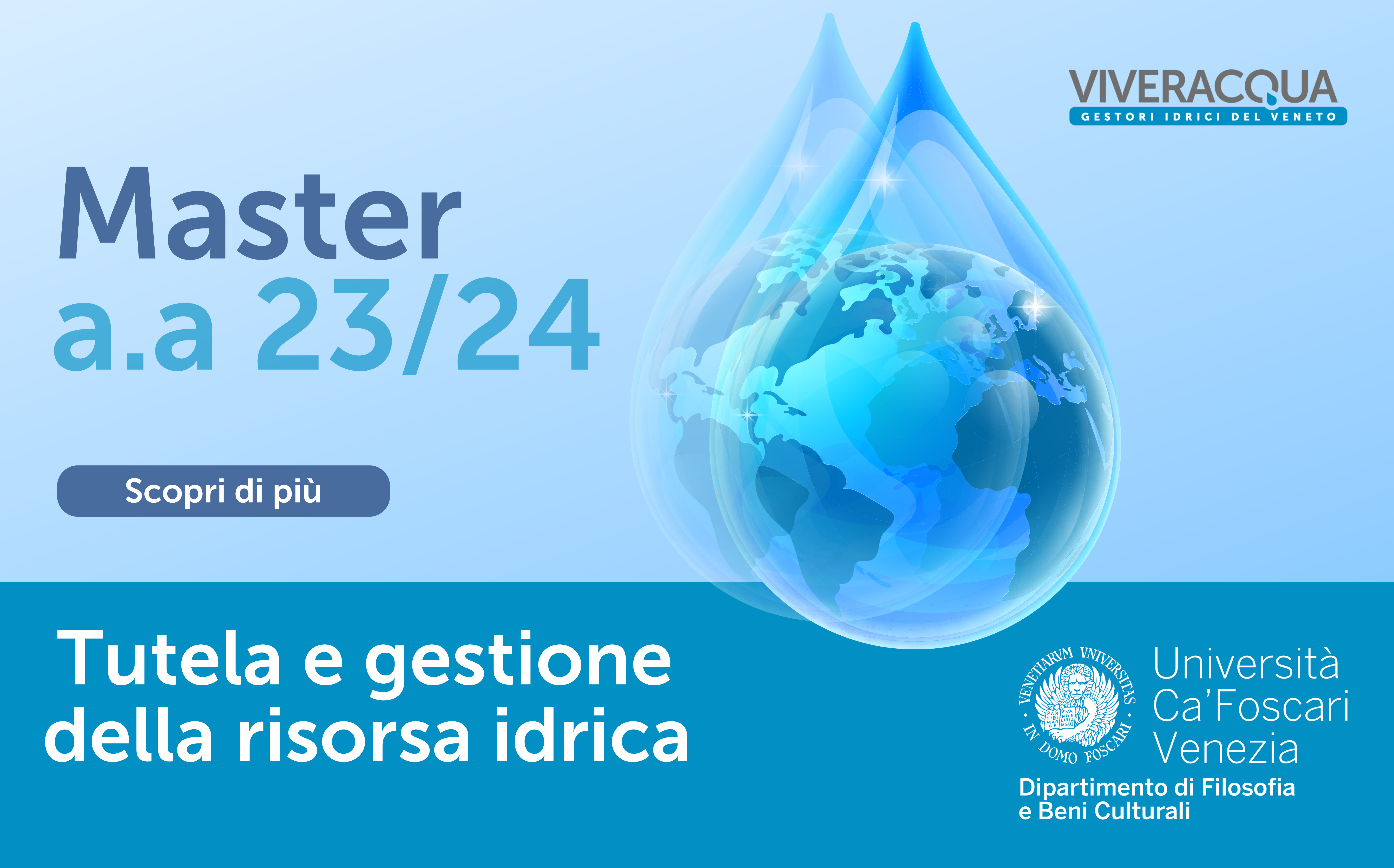 Seconda edizione per il Master in Tutela e gestione della risorsa idrica