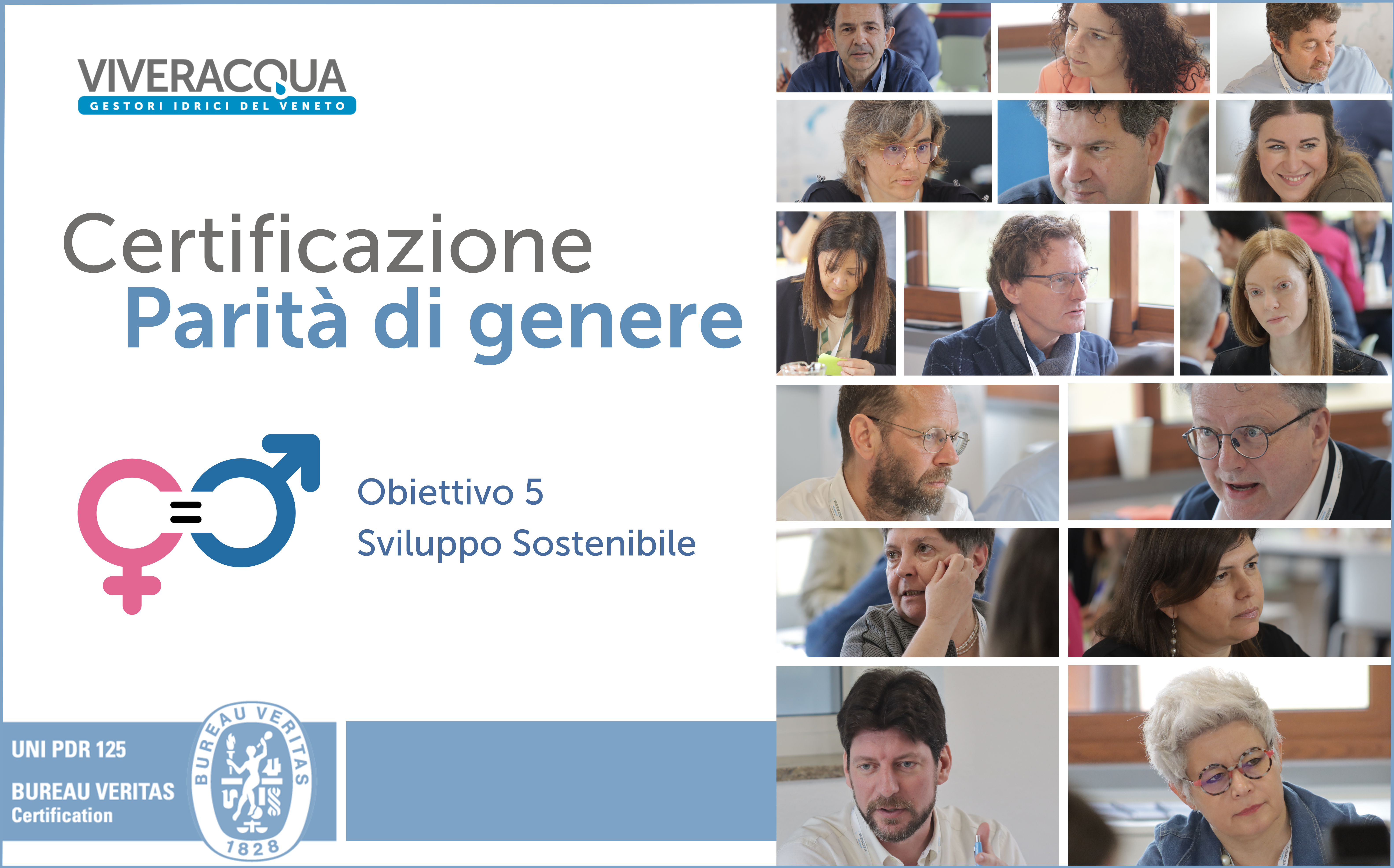 Viveracqua ottiene la certificazione Parità di genere